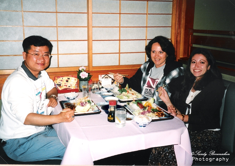 Los Angeles - Kenny, Marcia und ich beim Sushi Essen